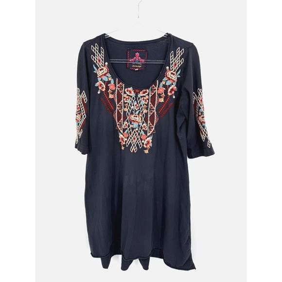Jw Los Angeles Tops - Johnny Was JW Tunic Dress Size 1X Embroidered Quiet Luxury Casual Vibrant